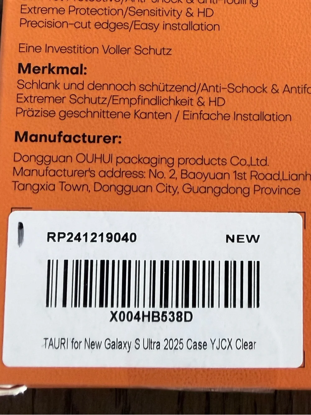 Clear Protective Phone Case MagSafe Ring decorative stickers - Galaxy S Ultra